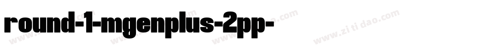 round-1-mgenplus-2pp字体转换