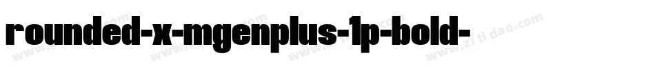 rounded-x-mgenplus-1p-bold字体转换