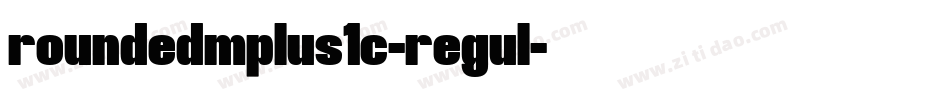 roundedmplus1c-regul字体转换