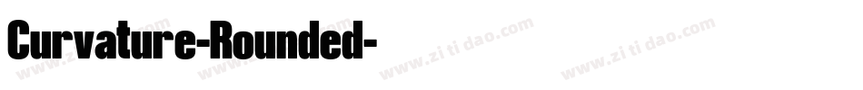 Curvature-Rounded字体转换