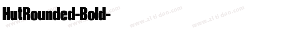 HutRounded-Bold字体转换