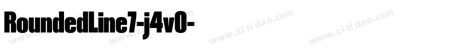 RoundedLine7-j4vO字体转换