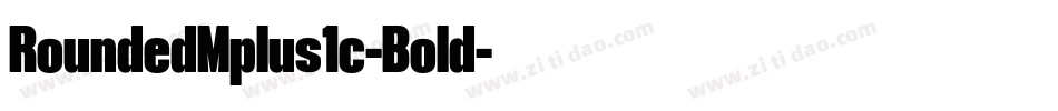 RoundedMplus1c-Bold字体转换