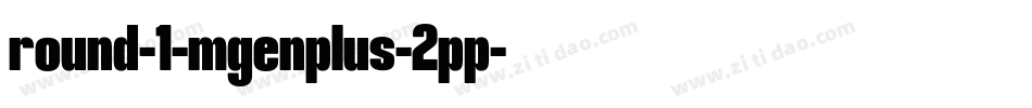 round-1-mgenplus-2pp字体转换