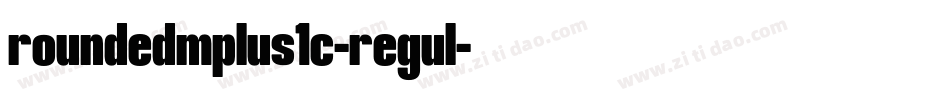 roundedmplus1c-regul字体转换