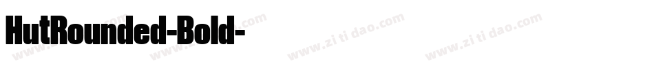 HutRounded-Bold字体转换