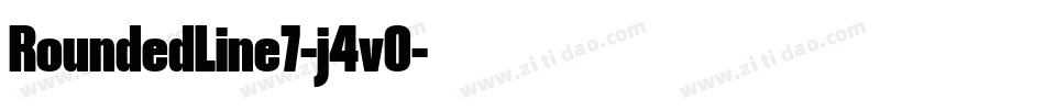 RoundedLine7-j4vO字体转换