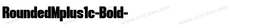 RoundedMplus1c-Bold字体转换