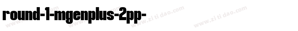 round-1-mgenplus-2pp字体转换