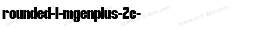 rounded-l-mgenplus-2c字体转换