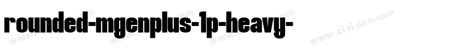 rounded-mgenplus-1p-heavy字体转换