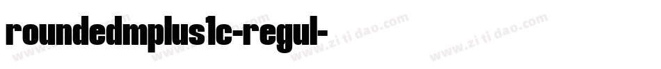 roundedmplus1c-regul字体转换