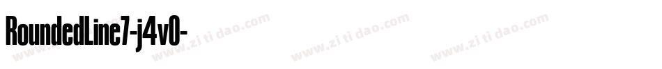 RoundedLine7-j4vO字体转换