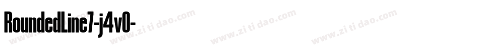 RoundedLine7-j4vO字体转换