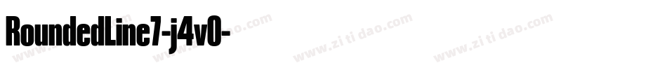 RoundedLine7-j4vO字体转换