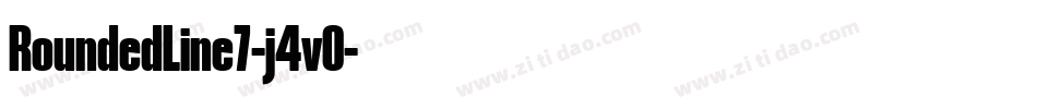 RoundedLine7-j4vO字体转换