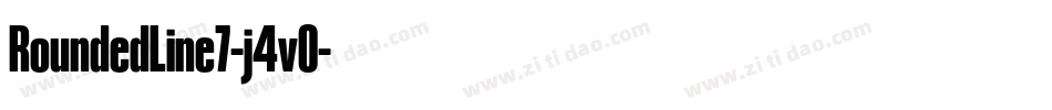 RoundedLine7-j4vO字体转换