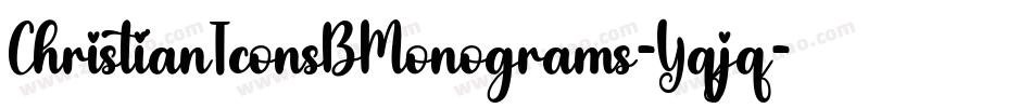 ChristianIconsBMonograms-Yqjq字体转换