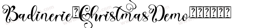 Badinerie-ChristmasDemo字体转换