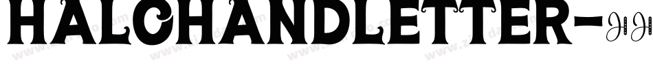 HaloHandletter字体转换