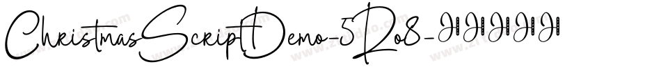 ChristmasScriptDemo-5Ro8字体转换
