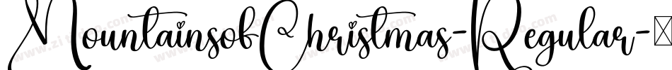 MountainsofChristmas-Regular字体转换