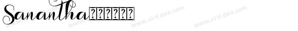 Sanantha字体转换