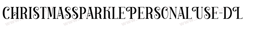 ChristmasSparklePersonalUse-dLal字体转换