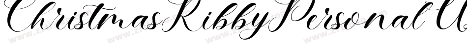 ChristmasRibbyPersonalUse-d99EK字体转换