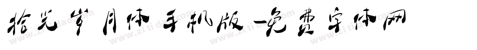 拾光岁月体手机版字体转换
