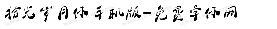 拾光岁月体手机版字体转换