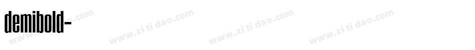 demibold字体转换