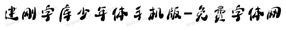 建刚字库少年体手机版字体转换