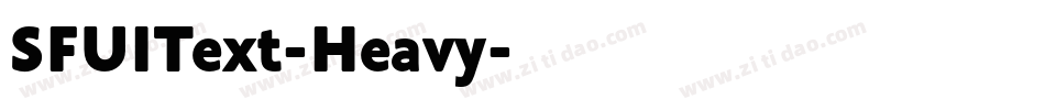 SFUIText-Heavy字体转换