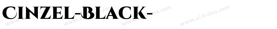 Cinzel-Black字体转换