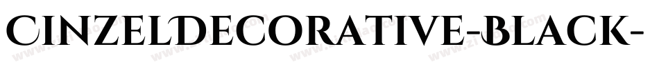 CinzelDecorative-Black字体转换
