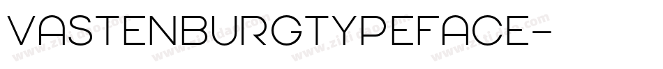 VastenburgTypeface字体转换