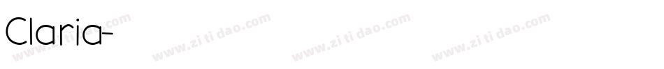 Claria字体转换
