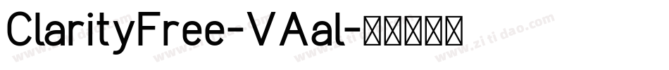 ClarityFree-VAal字体转换