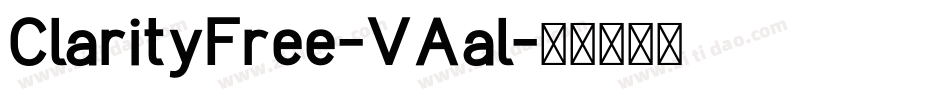 ClarityFree-VAal字体转换