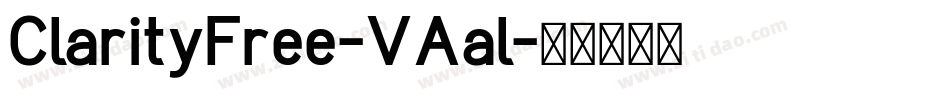 ClarityFree-VAal字体转换