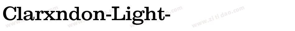 Clarxndon-Light字体转换 Clarxndon-Light字体转换