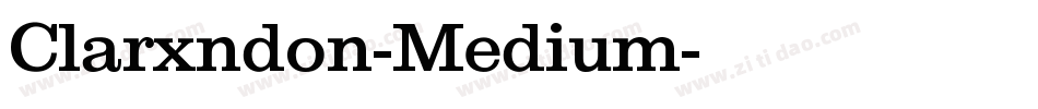 Clarxndon-Medium字体转换