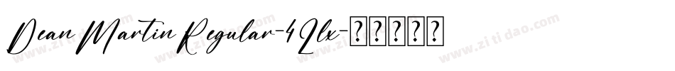DeanMartinRegular-4Llx字体转换