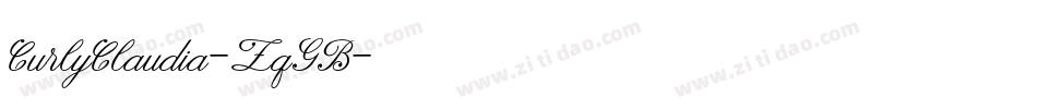 CurlyClaudia-ZqGB字体转换