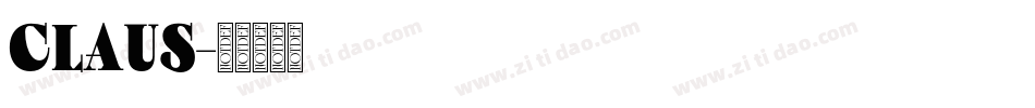 CLAUS字体转换