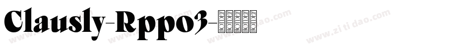 Clausly-Rppo3字体转换