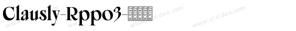 Clausly-Rppo3字体转换