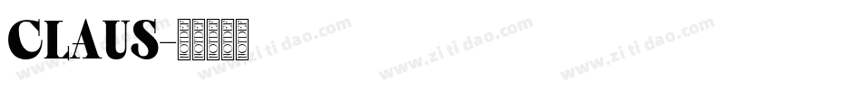 CLAUS字体转换
