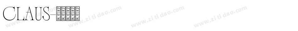 CLAUS字体转换